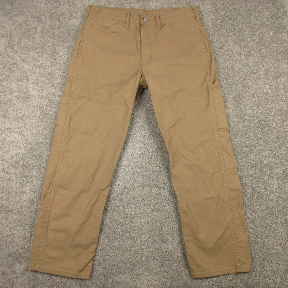 Levis Jeans Mens 36x32 Tan 565 Workwear Loose Straight Strong Carpenter Pants